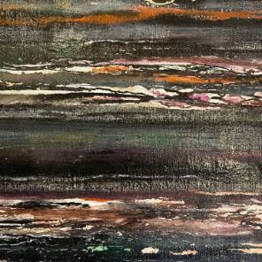 A French Abstract Oil on Canvas